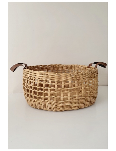 Hasır Rattan Bambu Düzenleyici Çok Amaçlı Sepet 35x15